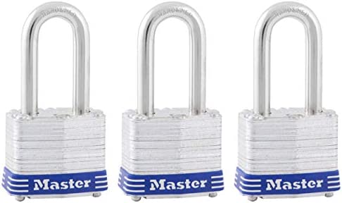 Master Lock Outdoor Padlocks, Lock Set with Keys, Keyed Alike Padlocks, 3 Pack